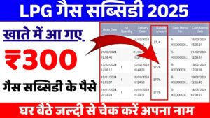 खाते में आ गए ₹300! एलपीजी गैस सब्सिडी की किस्त जारी, ऐसे करें सब्सिडी चेक LPG Subsidy